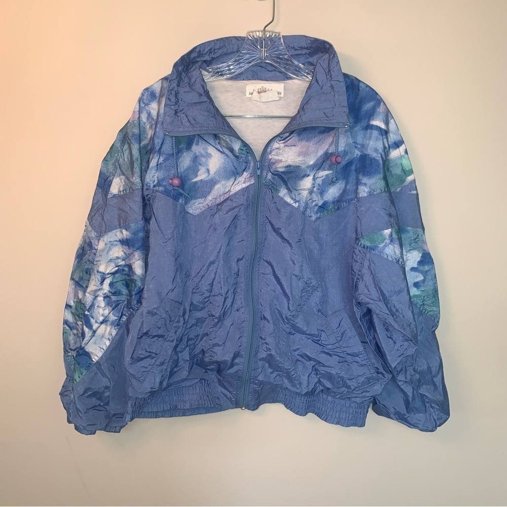 Vintage North Country Blue Windbreaker Jacket and Pants Set Lined S